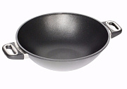 картинка Сковорода глубокая AMT Gastroguss WOK (ВОК), I-1132-E, диаметр 32 см, индукция  AMT Gastroguss магазин «Аура Дома»