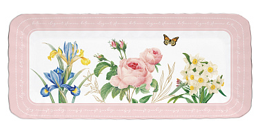 Блюдо сервировочное фарфоровое ROYAL BLOSSOM, размер: 36x16 см