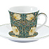 Чайная пара фарфоровая WILLIAM MORRIS BLACK, объем 200 мл в подарочной упаковке