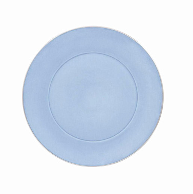 Блюдо круглое фарфоровое PETALA SIMPLES SILVER RAIN, д. 23 см