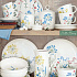 Тарелка суповая фарфоровая MILLE FLEURS BLUE, д. 18 см