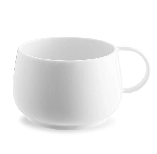 Чашка чайная Empileo Cafeterie Blanc , 390 мл , фарфор