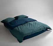 картинка Комплект постельного белья DRESS BLUE-DARK GREEN, состав: 100% хлопок, размер: евро Limasso магазин «Аура Дома»