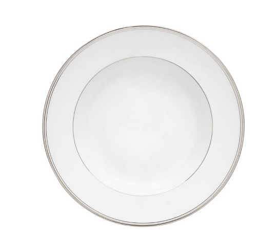 Блюдо глубокое фарфоровое OLYMPUS PLATINE, д. 23 см