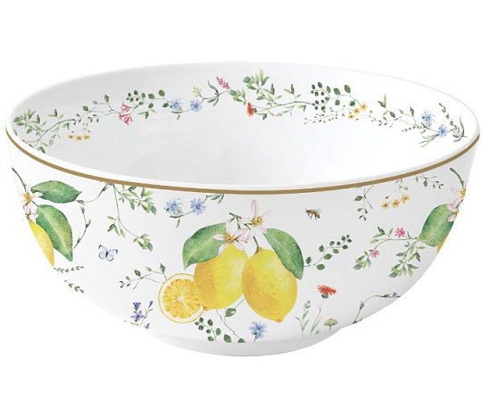 Салатник фарфоровый FLEURS ET CITRONS, д. 23 см
