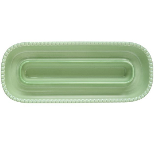 Блюдо для оливок фарфоровое TIFFANY GREEN, размер: 30,5x12 см