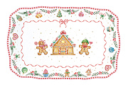 Блюдо сервировочное фарфоровое SWEET CHRISTMAS, размер: 35x23 см в подарочной упаковке  магазин «Аура Дома»