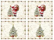 картинка Подставки декоративные на стол MAGIC CHRISTMAS (4 шт), размер: 40х30 см  магазин «Аура Дома»