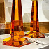 Подсвечник стеклянный ORANGE, выс. 23 см в подарочной упаковке