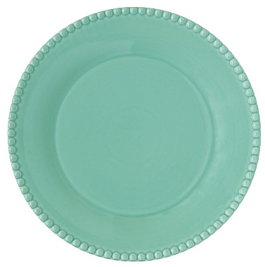 Тарелка закусочная  фарфоровая TIFFANY AQUAMARINE, д. 26 см