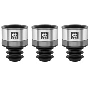 Набор вакуумных пробок для вина Zwilling 3 шт , нержавеющая сталь.  магазин «Аура Дома»