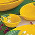 Салатник фарфоровый FLEURS ET CITRONS, размер: 22x16 см