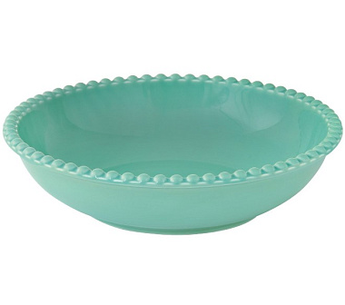 Тарелка суповая фарфоровая  TIFFANY AQUAMARINE, д. 20 см