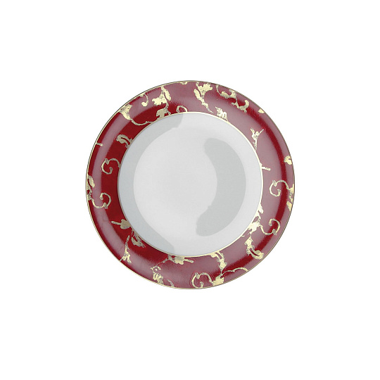 Тарелка десертная, 22 см, фарфор, серия GOLD RUBY