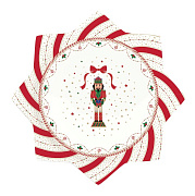 картинка Блюдо сервировочное фарфоровое NUTCRACKER TWIST, д. 32 см в подарочной упаковке  магазин «Аура Дома»