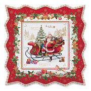 Блюдо сервировочное фарфоровое CHRISTMAS MEMORIES, размер: 30х30 см в подарочной упаковке  магазин «Аура Дома»
