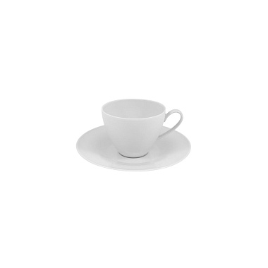 Чашка чайная фарфоровая BALLET WHITE, объем 260 мл