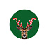 Блюдо стеклянное 30 см , CANDY CANE ANTLERS