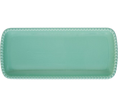 Блюдо сервировочное фарфоровое TIFFANY AQUAMARINE, размер: 36x16 см