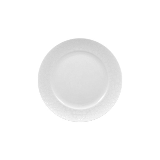 Тарелка дессертная, 21 см, фарфор, серия  STRAVAGANZA WHITE