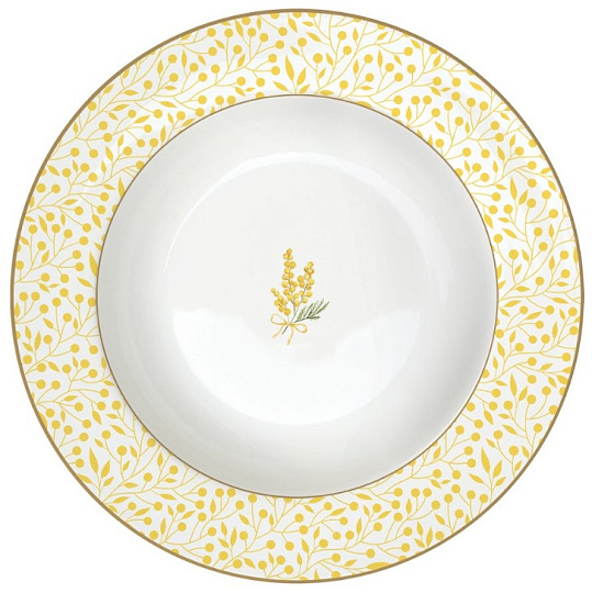 Тарелка суповая  фарфоровая MIMOSA, д. 21,5 см