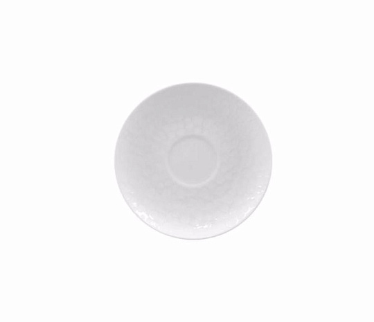 Блюдце чайное, 15 см, фарфор, серия STRAVAGANZA WHITE