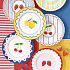 Тарелка десертная фарфоровая FRUIT MANIA, д. 19 см