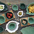 Салатник фарфоровый TROPICAL LEAVES GREEN, размер: 30х13 см в подарочной упаковке